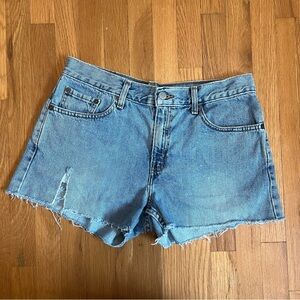LEVI 577 Cut Off Shorts, low rise,  button fly high rise